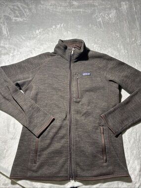 Patagonia Better Sweater Jacket Men’s L Brown Full Zip Fleece STY25527 FA15